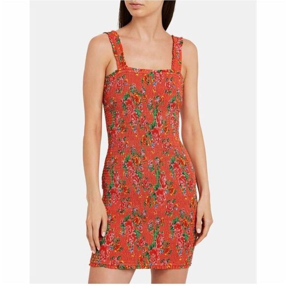 Rhode Jasmine Mini Dress Red Dazzle Size Small - Picture 1 of 8